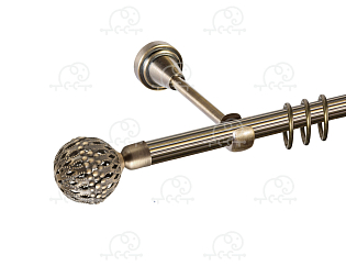Карниз для штор однорядный  «Гуидо» D16Р антик